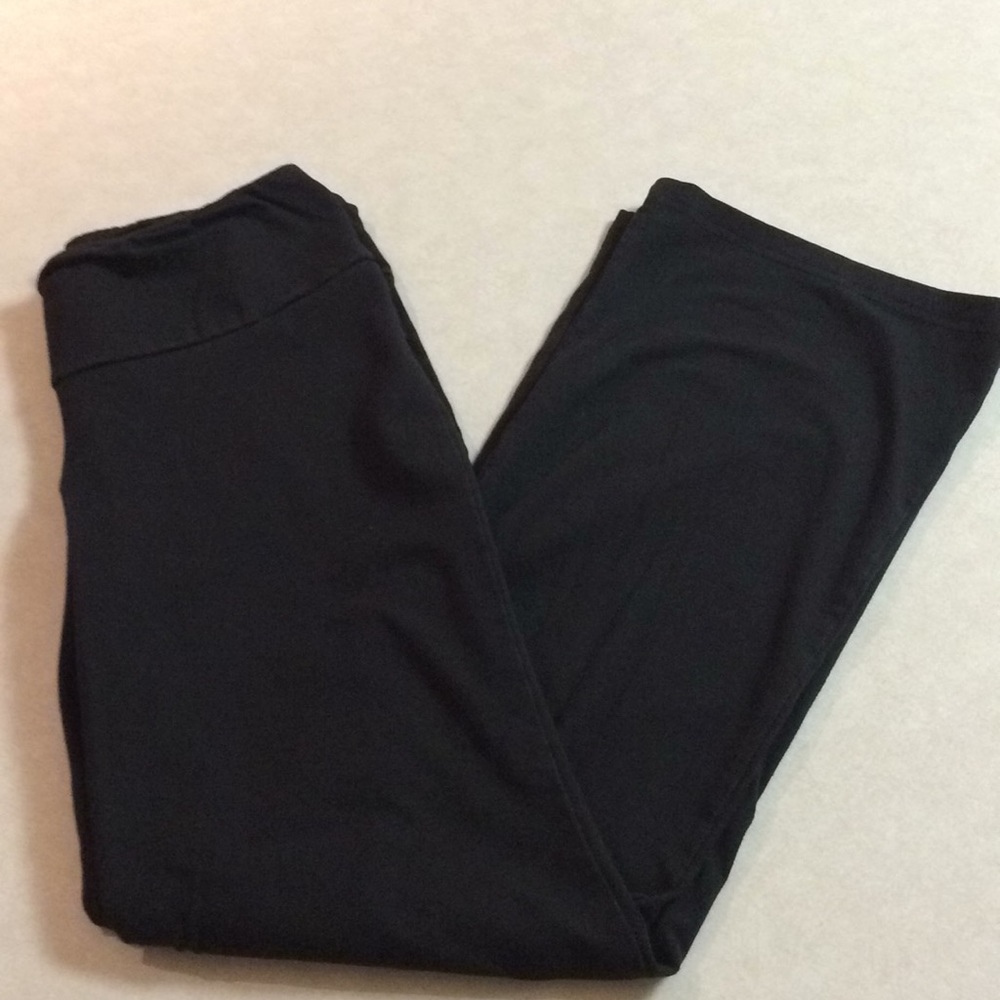 Black Flare Leg Workout Pants